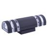Уличный настенный светильник Uniel UUL-S16A 2x60W/E27 IP65 BLACK