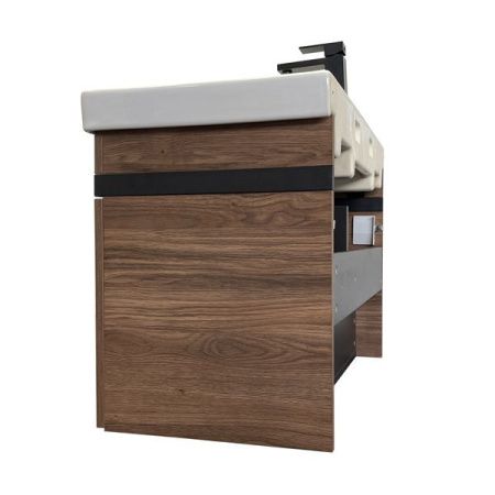 Тумба с раковиной Comforty Соло 00-00010979CF 90х50 подвесная цвет коричневый