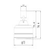 Верхний душ LeMark LM8023C хром