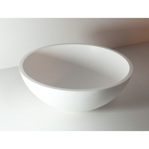 Раковина из искусственного камня MonteBianco Nemi 11102 40х40 встраиваемая цвет белый матовый без отверстий под смеситель - фото 3