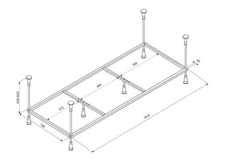 Каркас для ванны Veedi 138000175