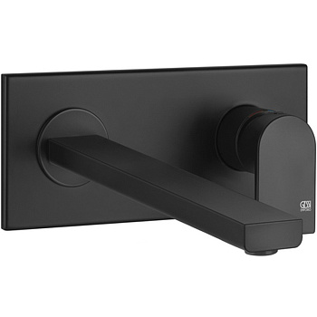 Смеситель Gessi Emporio Via manzoni 44895#299 встраиваемый в стену черный без термостата