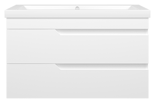 Тумба под раковину Misty Софт П-Соф-01090-011П2Я 88х47х50 подвесная - фото 2
