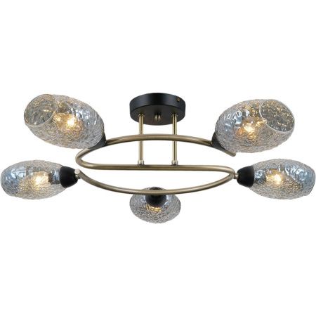 Люстра на штанге Illumico IL0300 IL0300-5CSQ-79 BK AB
