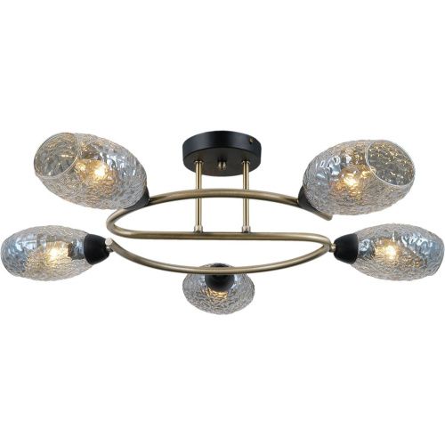 Люстра на штанге Illumico IL0300 IL0300-5CSQ-79 BK AB - фото 3