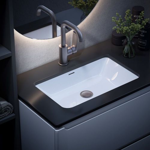 Смеситель Esko LG26MGM на раковину вороненая сталь - фото 5