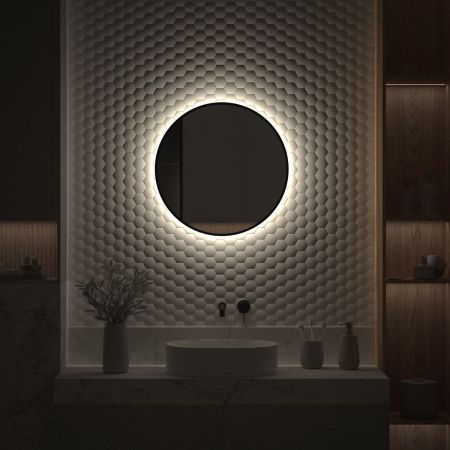 Зеркало с подсветкой Defesto AURA DF 2983R 60х60 подвесное