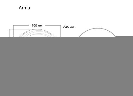 Зеркало с подсветкой Grossman Arma 157070 70х70 подвесное