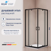 Душевой уголок RGW Passage (Пассаж) 350803888-14 80х80 стекло прозрачное профиль черный без поддона