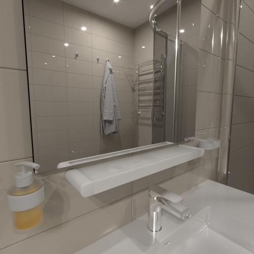 Полка в ванную комнату Altasan Лотос ЛТ70БМ - фото 2