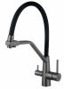 Смеситель для кухни Esko Kitchen K25GMB на мойку вороненая сталь