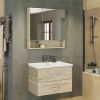 Зеркало-шкаф Comforty Парма 00004143489CF 80х80 подвесной цвет бежевый