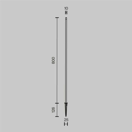Уличный ландшафтный светодиодный светильник Maytoni Outdoor Spear (Копье) O441FL-L1GF3K1