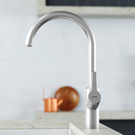 Смеситель для кухни Damixa Eclipse 310721400 на раковину/на столешницу никель без термостата