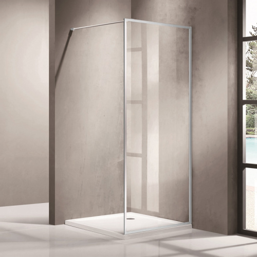 Душевая перегородка Azario  AZ-NAG 6310 1000 100x200 стекло прозрачное профиль серебро - фото 2