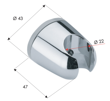 Держатель для душа Remer 339F хром