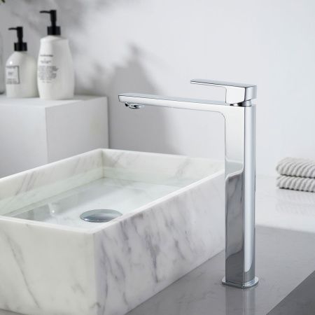 Смеситель для раковины Vincea Next VBF-1N2CH на столешницу хром