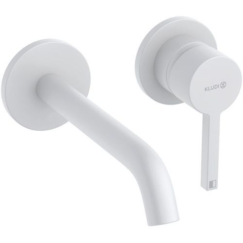 Смеситель для раковины Kludi Nova Fonte Pura 202445315 встраиваемый в стену белый