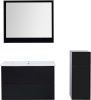 Тумба под раковину Aquanet Милан 00269299 100х50 подвесная цвет черный