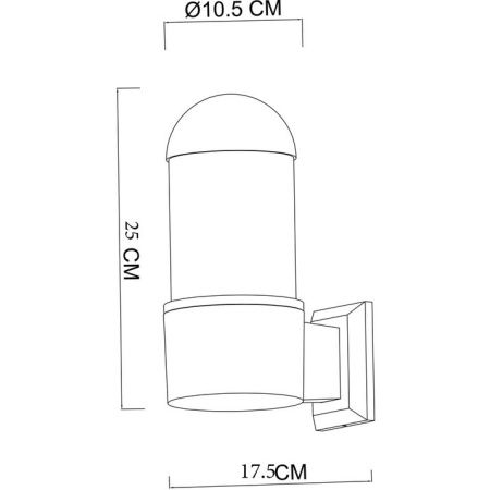 Уличный настенный светильник Arte Lamp Coppia (Цоппиа) A5217AL-1BK