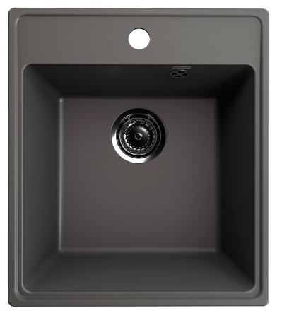 Кухонная мойка Ulgran Quartz Forte 425-09 43х49 цвет графит