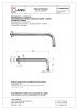 Кронштейн для верхнего душа AQG 12CUR0120 хром
