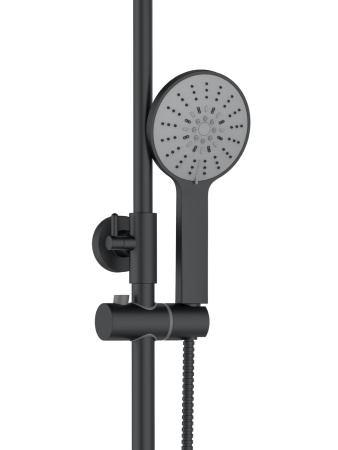 Душевая стойка Agger Thermo A2451244 настенная цвет черный с термостатом