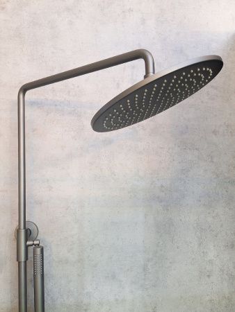 Душевая стойка AltroBagno Intento AltroBagnoIntento030421GrNe настенная цвет черный/серый