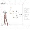 Светильник настенный Loft It Thread 10388W Brass
