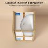 Раковина акриловая Wellsee Pure BY Wellsee 230716000 50х50 напольная цвет белый/черный 1 отверстие под смеситель