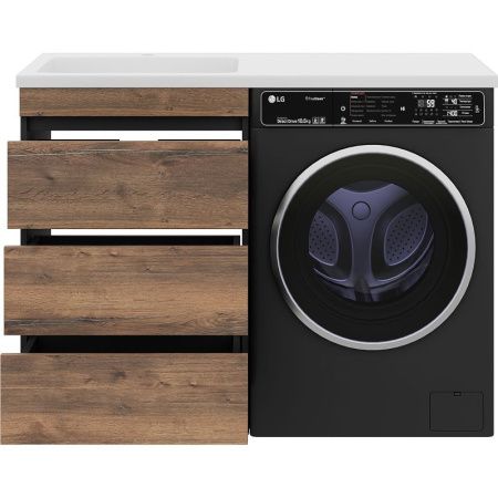 Тумба под раковину Misty Коломбо П-Кол06060-0113Я 60х50 напольная цвет коричневый/серый