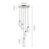Светильник потолочный Delight Collection Celestial (Целестиал) MT8848-5H brass