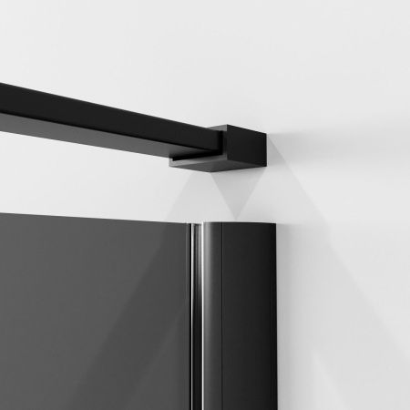 Душевой уголок Niagara Nova NG-2832-34BLACK 100х100 стекло тонированное профиль черный без поддона