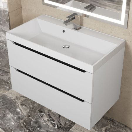 Тумба под раковину Uperwood Tanos 2930205142 80х50 подвесная цвет белый