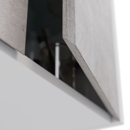 Шкаф LeMark Combi LM03C60SH-Beton 60х80 подвесной цвет серый/белый