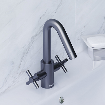 Смеситель Damixa Neo Classic 270210000 на раковину графит без термостата