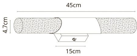 Подсветка для зеркал Arte Lamp Aqua-Bastone (Акуа-Бастоне) A2470AP-2BK