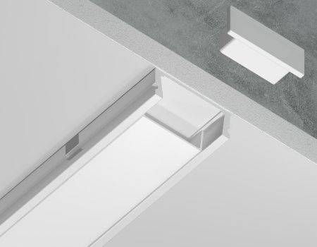 Алюминиевый накладной профиль Ambrella Light Alum Profile (Алум Профиле) GP1700WH