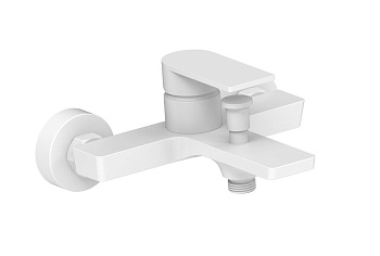 Смеситель для душа AQG Alpha 01ALP400BL настенный белый матовый