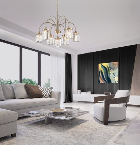 Люстра подвесная Newport 4500 4506+3/C gold new - фото 3