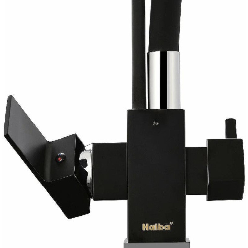 Смеситель для кухни Haiba HB76857 на мойку черный - фото 5