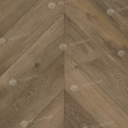 SPC ламинат Alpine Floor Chervon Alpine ECO 18-4 MC Дуб Насыщенный Chevron толщина 0.5 см 43 класс 600х127