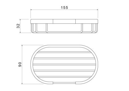 Мыльница Aquatek AQ4956BG