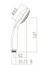 Душевая лейка LeMark LM0211C цвет хром