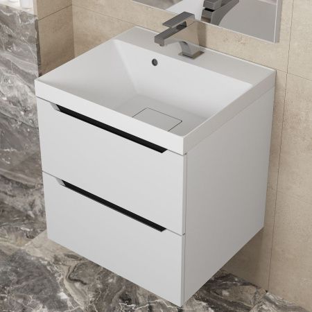 Тумба под раковину Uperwood Tanos 2191020002 50х50 подвесная цвет белый