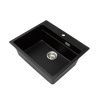 Кухонная мойка Grandex Aqua 500504 60х50 цвет черный поверхность матовая