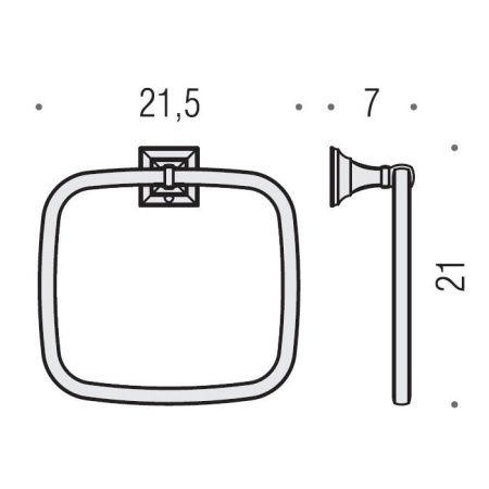Полотенцедержатель Colombo Portofino B3231.CR