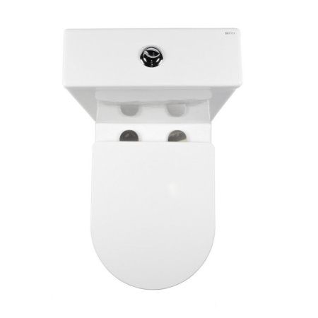 Унитаз напольный с бачком Bond Oval F01-00 белый с сиденьем безободковый душевой смыв