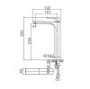 Смеситель для раковины Wonzon & Woghand Arnie WW-691104-MB на столешницу черный