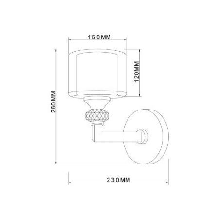Бра Vele Luce Lotus (Лотус) VL1053W01